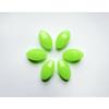 Football Glow Beads 50pcs 10mm - 3/8" Deep Drop Rigs Fishing Beads - Green view 1