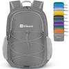 ZOMAKE Lightweight Packable Backpack 28L, Foldable Backpacks Water Resistant Collapsible Day Bag Light Daypack for Hiking(Medium grey) view 1