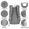 ZOMAKE Lightweight Packable Backpack 28L, Foldable Backpacks Water Resistant Collapsible Day Bag Light Daypack for Hiking(Medium grey) view 4