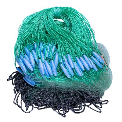 POUI COME DREAM Depth 16ft Anti-Winding 3 Layers Fishing Net Wrapped Rope Lead Sinker Length 262ft Gill Net for Fishing Survival 40mm(1-1/2 Inch Mesh)