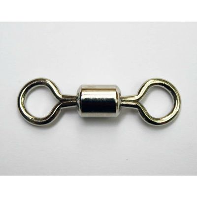 50 Pack Rolling Swivels Nickel Size 6/0 Up to 250lb Terminal Tackle