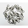 50 Pack Rolling Swivels Nickel Size 6/0 Up to 250lb Terminal Tackle view 2