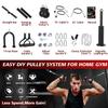 Concho Weight Pulley System, Upgraded Cable Pulley System Gym with Adjustable Weight Cable&Detachable Handles, Workout Pulley System for LAT Pulldown Triceps Biceps Curl Chest Home Gym Attachments view 2
