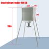 HECASA 450LB Capacity Big Game Gravity Deer Feeder Galvanized Steel Hunting w/o Foot Kit view 3