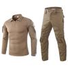 Dumajo Men's Military Tactical Uniform Shirt Pants Airsoft Paintball Hunting Combat Suits-Brown,S/30 view 1