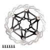 LvTu 160mm Bike Disc Brake Rotor with 6 Bolts LvTu-Rotor About 99g for Road Bike Mountain Bikes DH BMX (Color : Black) view 1