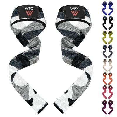 Weight Lifting Straps Wrist Support Padded Neoprene Gym Cross Training Hand Bar weightlifting Straps Fitness Bodybuilding Power Exercise Grips Deadlift Men Women (Gray Camo)