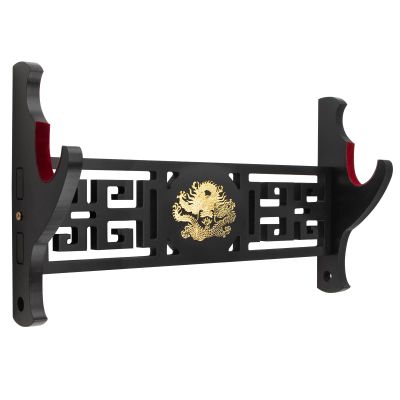 Ekkhysis Loong Sword Wall Mount 1-Tier Velvet Padded Hook Katana Holder Display Hanger for Tanto Samurai Sword,Rapier Lightsaber,Cosplay Blade Tanjirou Demon Slayer Weapon Stand