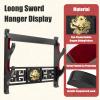 Ekkhysis Loong Sword Wall Mount 2-Tier Velvet Padded Hook Katana Holder Display Hanger for Tanto Samurai Sword,Rapier Lightsaber,Cosplay Blade Tanjirou Demon Slayer Weapon Stand view 3