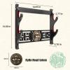 Ekkhysis Kylin Sword Wall Mount 2-Tier Velvet Padded Hook Katana Holder Display Hanger for Tanto Samurai Sword,Rapier Lightsaber,Cosplay Blade Tanjirou Demon Slayer Weapon Stand view 2