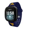 Affinity Bands West Virginia Mountaineers Silicone Sport Band compatible with Fitbit Versa 3 & Sense 1 view 3