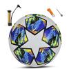 Soccer Ball Size 5 for Youth and Adults,Indoor Training Practice Soccer Ball,RNNTK Thermal Bonded Waterproof PU Match-Quality Training Ball with 1 Pump 1 Net Bag and 1 Needle Football view 1