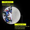 Soccer Ball Size 5 for Youth and Adults,Indoor Training Practice Soccer Ball,RNNTK Thermal Bonded Waterproof PU Match-Quality Training Ball with 1 Pump 1 Net Bag and 1 Needle Football view 4