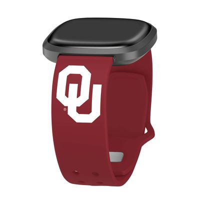 Affinity Bands Oklahoma Sooners Silicone Sport Band compatible with Fitbit Versa 3 & Sense 1
