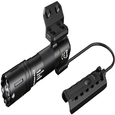 ACEBEAM P15 Rechargeable SFT40 HI LED Flashlight - 1700 Lumen, 330 Meters, Various Color Options (Tactical Black)