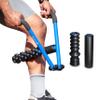 DoubleUP Roller D4 Leg & Arm Massager, Metal Frame + 4 Rollers, Blue view 1
