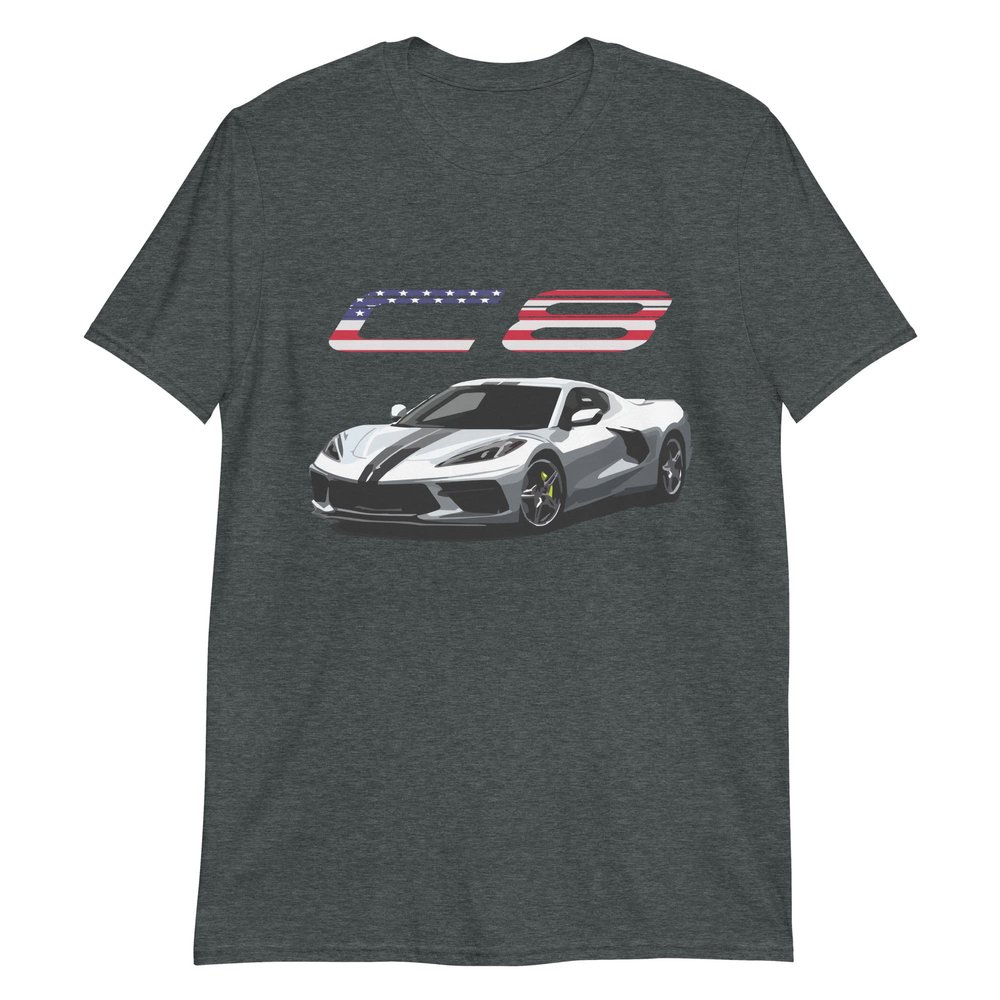 2021 Blade Silver Metallic C8 'Vette Owner Graphic T-Shirt | Car Enthusiast Gift