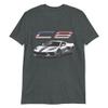 2021 Blade Silver Metallic C8 'Vette Owner Graphic T-Shirt | Car Enthusiast Gift view 1