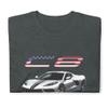 2021 Blade Silver Metallic C8 'Vette Owner Graphic T-Shirt | Car Enthusiast Gift view 4