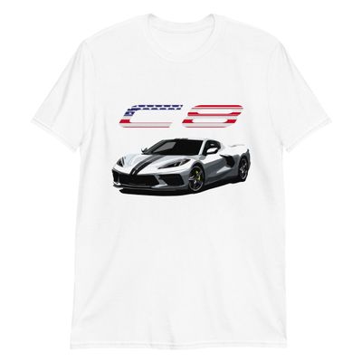 2021 Blade Silver Metallic C8 'Vette Owner Graphic T-Shirt | Car Enthusiast Gift