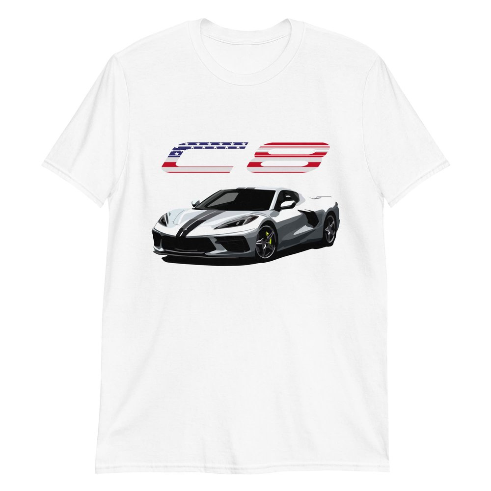 2021 Blade Silver Metallic C8 'Vette Owner Graphic T-Shirt | Car Enthusiast Gift