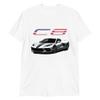 2021 Blade Silver Metallic C8 'Vette Owner Graphic T-Shirt | Car Enthusiast Gift view 1