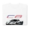 2021 Blade Silver Metallic C8 'Vette Owner Graphic T-Shirt | Car Enthusiast Gift view 4