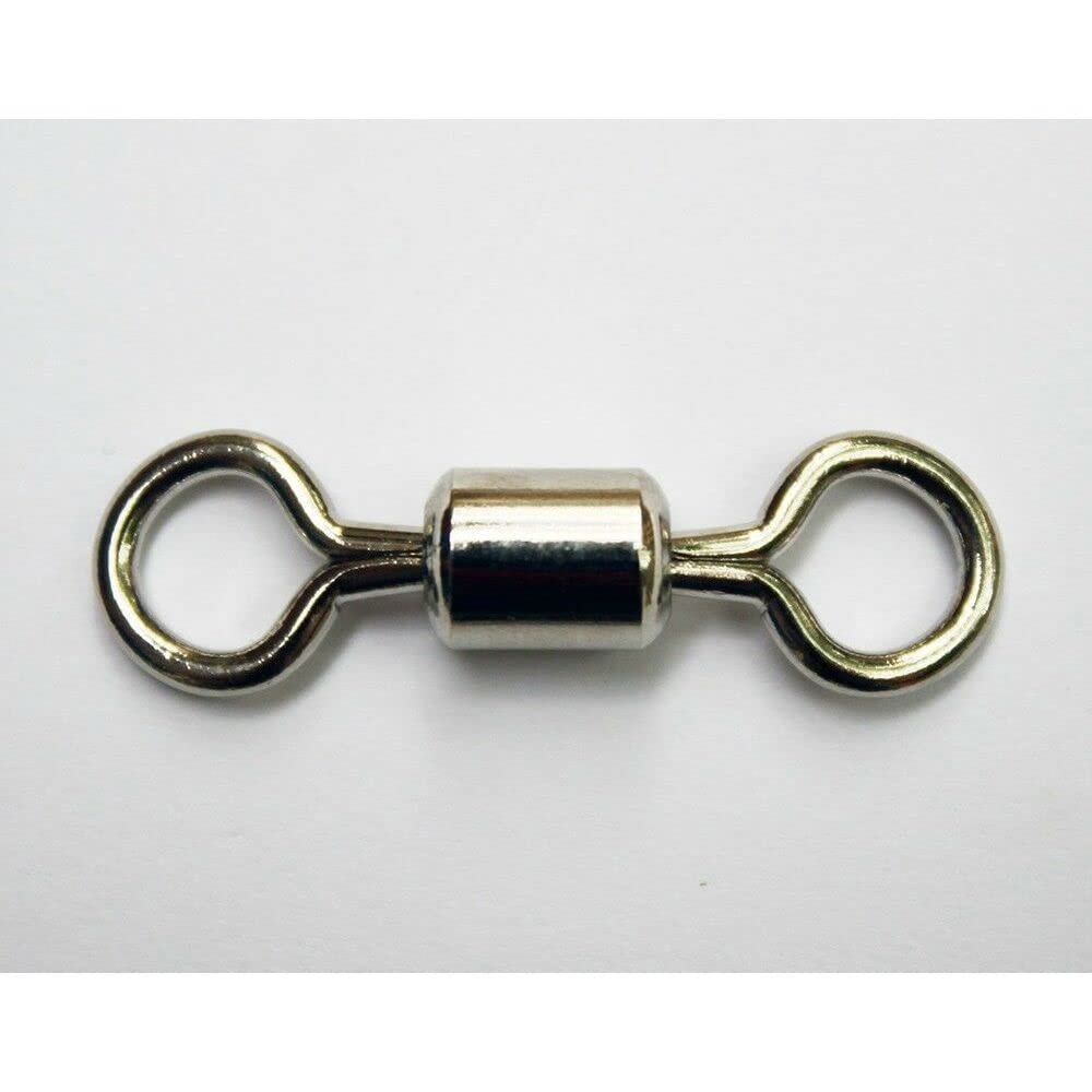 25 Pack Rolling Swivels Nickel Size 6/0 Up to 250lb 160kg Terminal