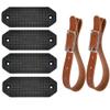 DeYoungArbeit Gun Magnet 46lbs 4-Pack + Leather Hanging Strips 1-Pair Gun Rack Wall Mount Display view 1