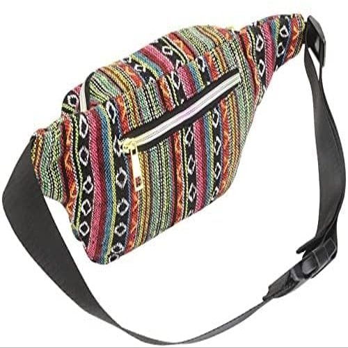 Dongng Women Ethnic Fanny Pack Retro Vintage Bum Bags Travel Hiking Waist Belt Purse Fanny Pack for Women Waist Bag Multifunctional Pocket