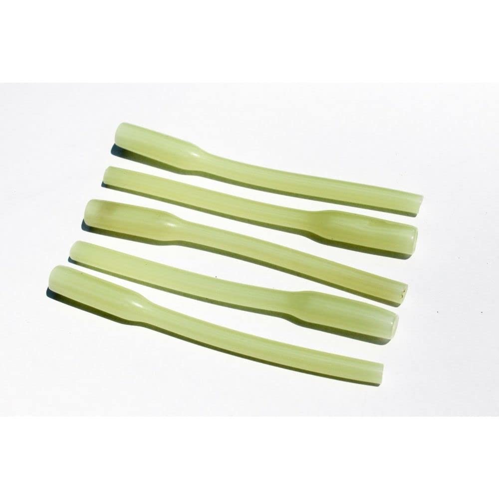 25 Pack 3" Glow Crimp Protector Sleeves Fishing Rigging Up to 2.2mm - Luminous
