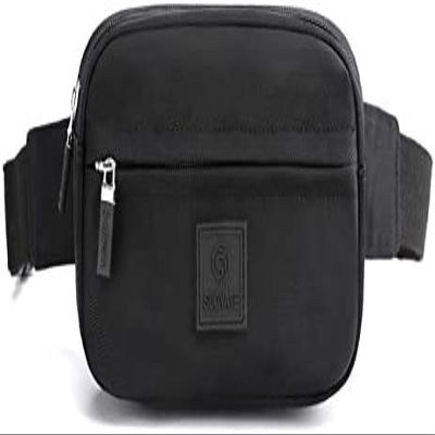 Dongng Fanny Pack for Men Women, Fashion Waist Bag Black Fanny Packs for Boys Girls Adjustable Belt, Cute Waist Pack Bum Belt Bags for Disney Travel Shopping Hiking Cycling Running (Black)