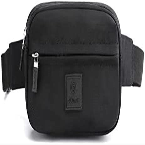 Dongng Fanny Pack for Men Women, Fashion Waist Bag Black Fanny Packs for Boys Girls Adjustable Belt, Cute Waist Pack Bum Belt Bags for Disney Travel Shopping Hiking Cycling Running (Black)