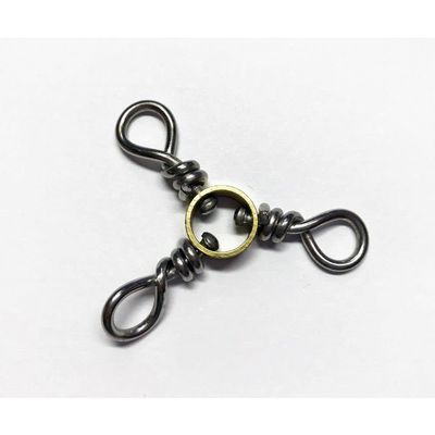 20 Pack Brass/ Steel Three Way Swivels 3-Way Size 5/0