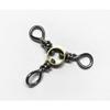 20 Pack Brass/ Steel Three Way Swivels 3-Way Size 5/0 view 1