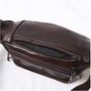 Dongng Leather Fanny Pack Mens Genuine Leather Waist Bag Sport Travel Hiking Multifunctional Pocket view 2