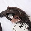 Dongng Leather Fanny Pack Mens Genuine Leather Waist Bag Sport Travel Hiking Multifunctional Pocket view 3