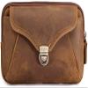 Dongng Leather Waist Bag Multiple Pockets Fanny Pack for Women Men Daily Life and Travel Outdoor Multifunctional Pocket view 1