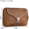 Dongng Leather Waist Bag Multiple Pockets Fanny Pack for Women Men Daily Life and Travel Outdoor Multifunctional Pocket view 2