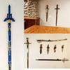 Universal Adjustable Sword, Wall Hook Storage Organizers Rack Display Hanger Wall Mount Stand Collection Holder for Sword,Dagger,Axe,Keyblade,etc  Vertical/Horizontal Display -2 pack view 4