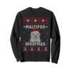Maltipoo Woofmas Christmas Sweater Santa Maltipoo Sweatshirt view 1