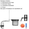 Trampoline Basketball Hoop with Mini Basketball Easy to Install Basketball Hoop for Trampoline Fit for Straight Pole and Curved Pole view 4