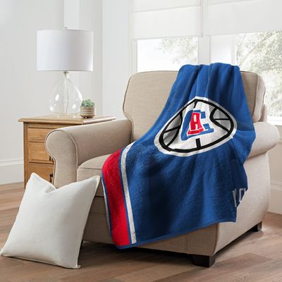 Northwest NBA Polyester Sherpa Throw Blanket 50X60 inch, Los Angeles Clippers