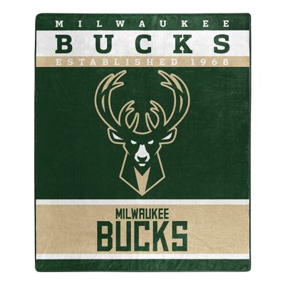 NORTHWEST NBA Polyester Raschel Throw Blanket 50X60 inch, Milwaukee Bucks