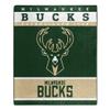 NORTHWEST NBA Polyester Raschel Throw Blanket 50X60 inch, Milwaukee Bucks view 1
