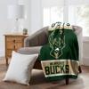 NORTHWEST NBA Polyester Raschel Throw Blanket 50X60 inch, Milwaukee Bucks view 2
