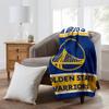 Northwest NBA Polyester Raschel Throw Blanket 50X60 inch, Golden State Warriors view 2