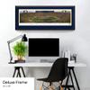 Michigan Wolverines Football - 44x18-inch Double Mat, Deluxe Framed Picture by Blakeway Panoramas view 3
