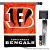 Bengals Banner House Flag and 5 Foot Flagpole Set view 2