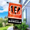 Bengals Banner House Flag and 5 Foot Flagpole Set view 4